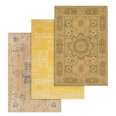 1961 Carpets Set: High-Quality Textures for Close & Distant Shots 3D model image 1 