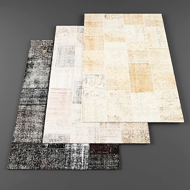 Assorted Set of 6 Rugs 3D model image 1 