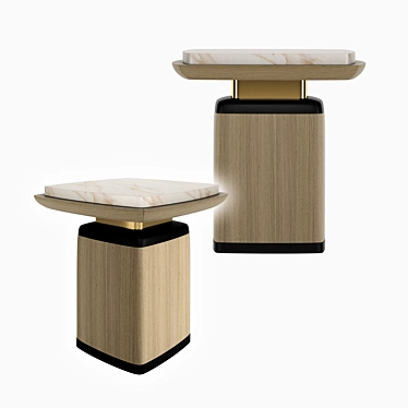 Sleek Nagano Side Table 3D model image 1 