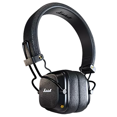 Marshall Major Black: Immersive Audio Experience 3D model image 1 