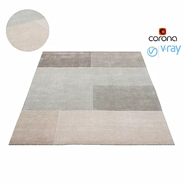 Enno Gray - Viscose Rug 3D model image 1 