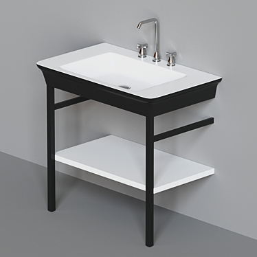 Agape Novecento XL Washbasin Set 3D model image 1 