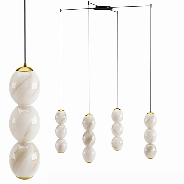 Modern Cattelan Italia Zanziball Ceiling Lamp 3D model image 1 