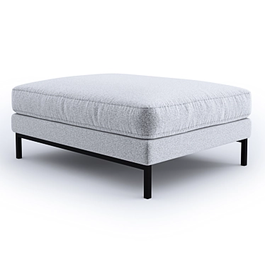 Sleek Elliot Ottoman 3D model image 1 