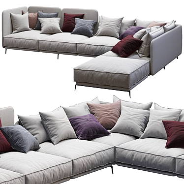 Modern Comfort: Sofa K2 by Arflex 3D model image 1 