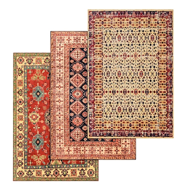 1968 Carpets Set: High-Quality Textures for Close and Distant Views 3D model image 1 