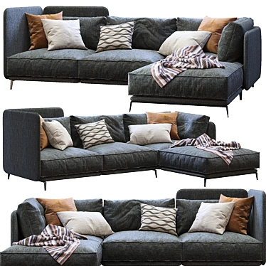 K2 by Arflex: Sleek and Stylish Sofa 3D model image 1 