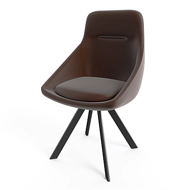 Modern Upholstered Byron Chair 3D model image 1 
