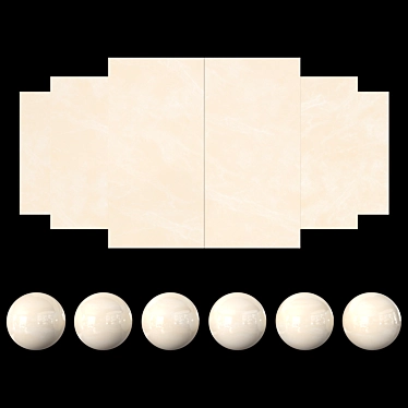 Regal Cream: Elegant Texture Collection 3D model image 1 