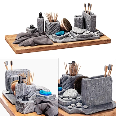 Stone Soap: Bathroom Decor #3 3D model image 1 