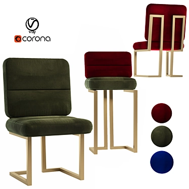  Stylish Chair Set | Modern Design 3D model image 1 