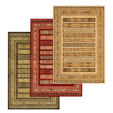1977 Carpets Set: High-quality Textures for Close and Distant Shots 3D model image 1 
