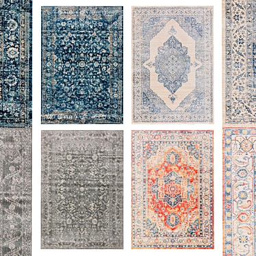 Vintage Rug Collection 3D model image 1 