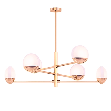 Elegant Pearl Chandelier 3D model image 1 