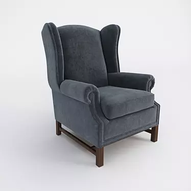 Elegant Cannes Armchair 3D model image 1 