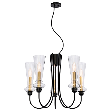 Evoluce Rammo SLE112403-05 Pendant Chandelier 3D model image 1 