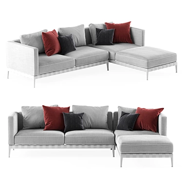 Flexform Atlante White Sofa