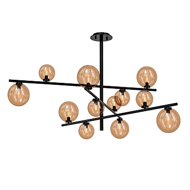 Modern Loft Hanging Light Fixture 3D model image 1 