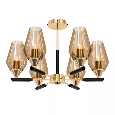 Elegant Lumien Hall Chandelier 3D model image 1 