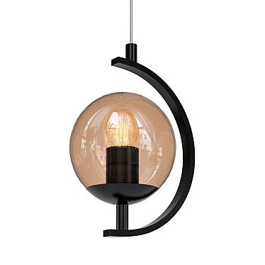 Golden Elegance: Eurosvet Story Pendant Light 3D model image 1 