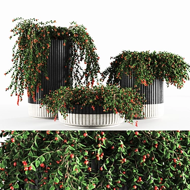 Poly Count Plant Sculpture 3D model image 1 