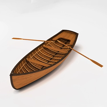 Adventure Canoe: Explore with Style! 3D model image 1 