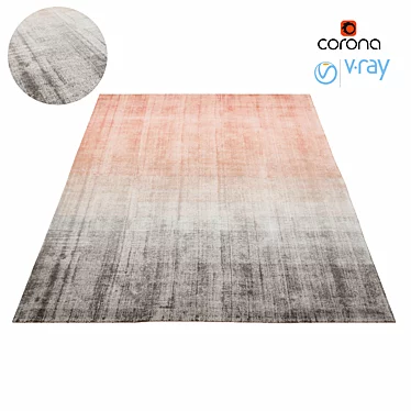 Elegant Viscose Gida Rug 3D model image 1 