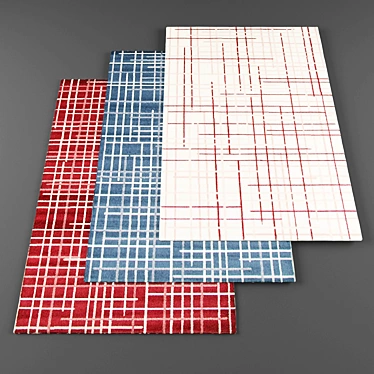 Contemporary Rugs Bundle 3D model image 1 