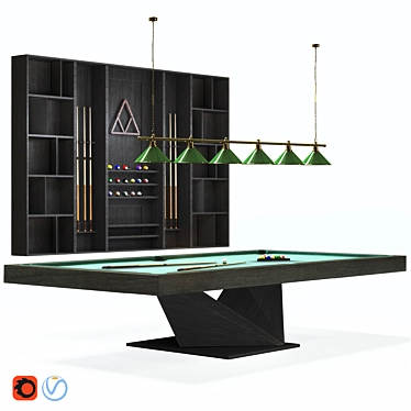 Ultimate Billiard Room Set 3D model image 1 