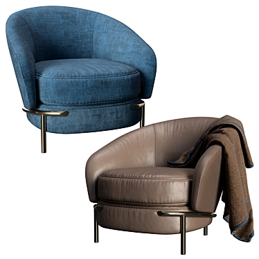 Luxurious Lloyd Armchair 3D model image 1 