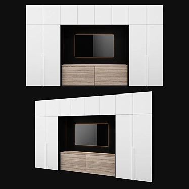 Sleek TV Cabinet for Any Room 3D model image 1 