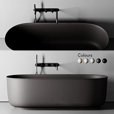 Rexa Design HAMMAM Oval Bathtub 3D model image 1 