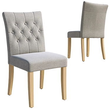 Customizable Flynn Dining Chairs 3D model image 1 