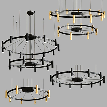 Laverd Wheel Suspension Lights 3D model image 1 