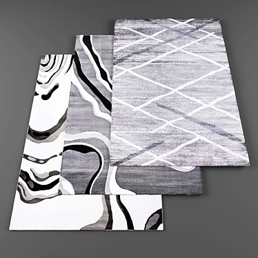 Versatile Collection of 4 Carpets 3D model image 1 