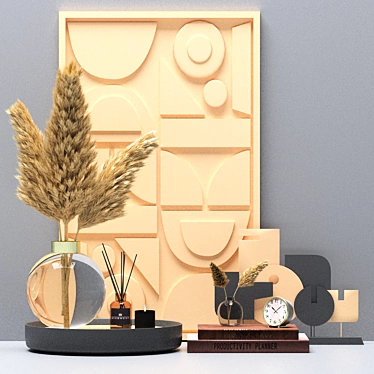 Elegant Decor Set for Any Space 3D model image 1 