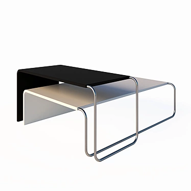 Sleek Modern Coffee Table 3D model image 1 