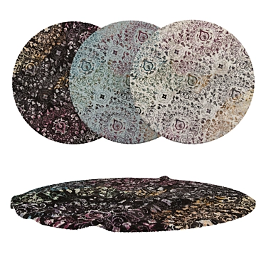 Versatile Round Carpets Set 3D model image 1 