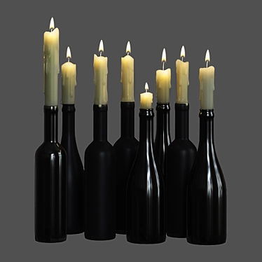 Bottle Cap Candleholders 3D model image 1 