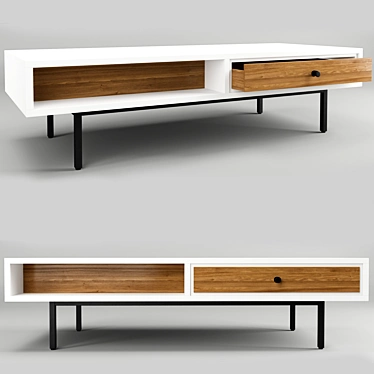 Sleek Bios Coffee Table 3D model image 1 