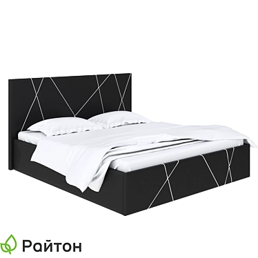 Roza Modern Minimalistic Bed 3D model image 1 