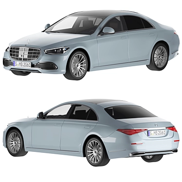 Embrace Unrivaled Luxury: Mercedes S Class 3D model image 1 