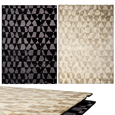 Stylish Interior Carpets 3D model image 1 