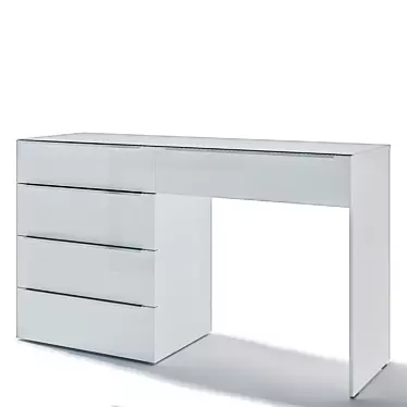 Modern Vanity Table with Storage Drawers 3D model image 1 