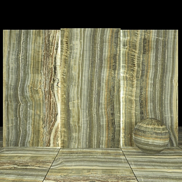 6-Texture Wave Port Onyx Slabs & Tiles 3D model image 1 