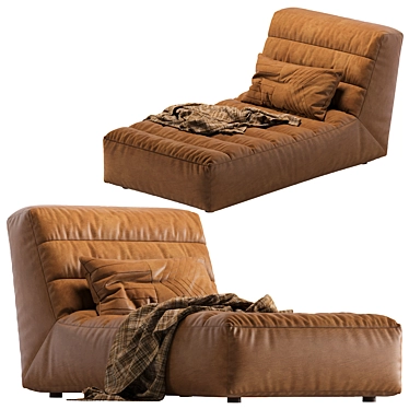 Timothy Oulton Shabby Chaise: Vintage Elegance for Your Space 3D model image 1 