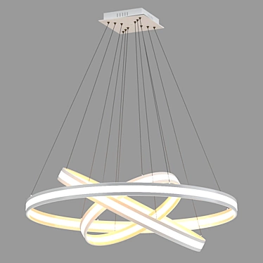 Baltic Style LED Pendant Chandelier 3D model image 1 