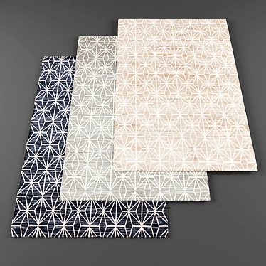 5-Piece Carpets Collection 3D model image 1 