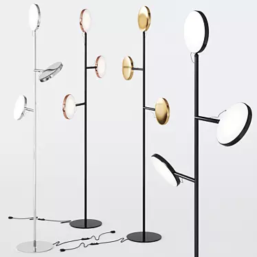 Avveni Pure: Elegant Floor Lamp 3D model image 1 