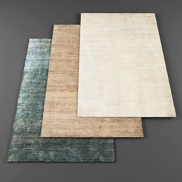 Modern Rugs Set: 5 Pieces of Stylish Carpets 3D model image 1 
